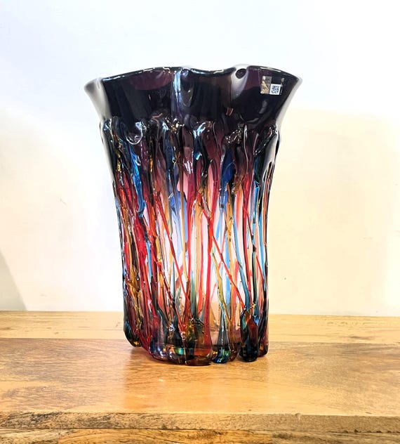 Murano Große Glasvase von Giuliano Busato