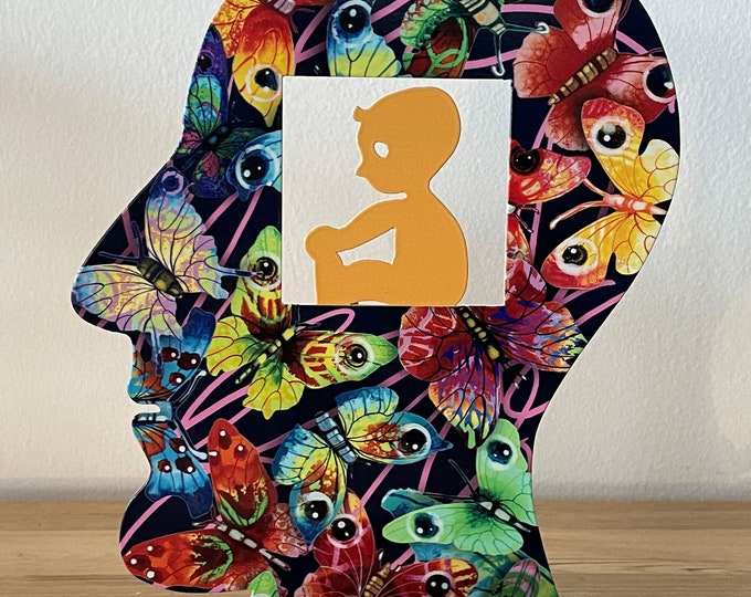 David Gerstein hand-made Pop art metal  sculpture  Heads "Baby"