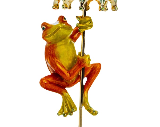 Keren Kopal Pop art hand-made large metal sculpture  --- " Winter frog "