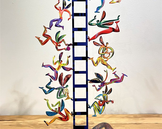 David Gerstein Pop art hand-made metal  sculpture -" Jacob's Ladder "
