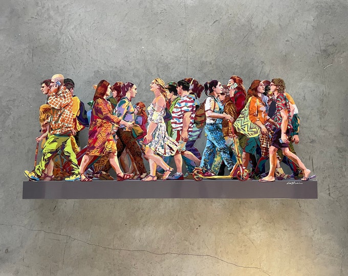 David Gerstein Pop Art hand made Metal sculpture Limited Edition "Champs Elysees  "( 4 layers)