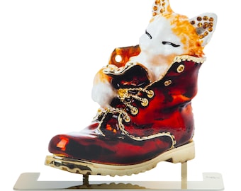 Keren Kopal Large Pop art hand-made  metal sculpture  --- " Cat "