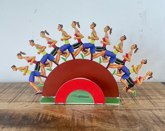 David Gerstein Pop art hand made Metal sculpture " Run For Your Health "