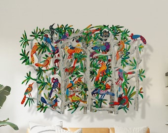 David Gerstein Pop Art hand made Metal sculpture Limited Edition " EXOTIC BIRDS "