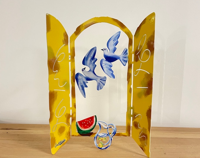 David Gerstein Pop art hand made metal sculpture Window" Window summer "