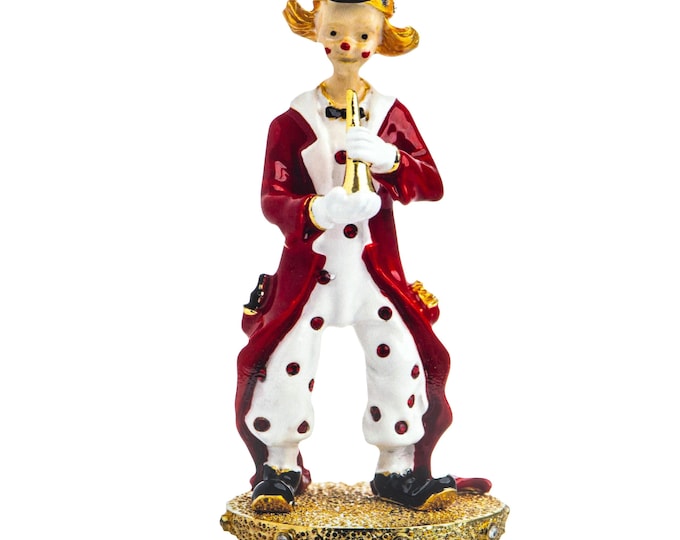 Keren Kopal Large Pop art hand-made  metal sculpture  --- " Musical Clown "
