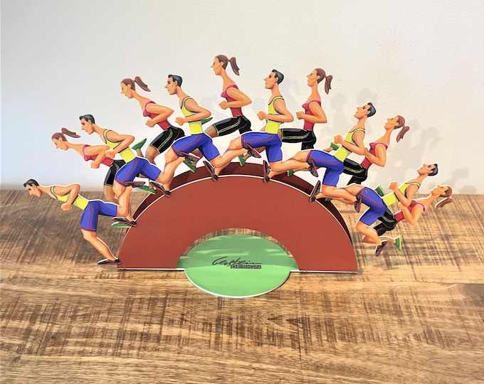David Gerstein Pop art hand made Metal sculpture " Run For Your Freedom "