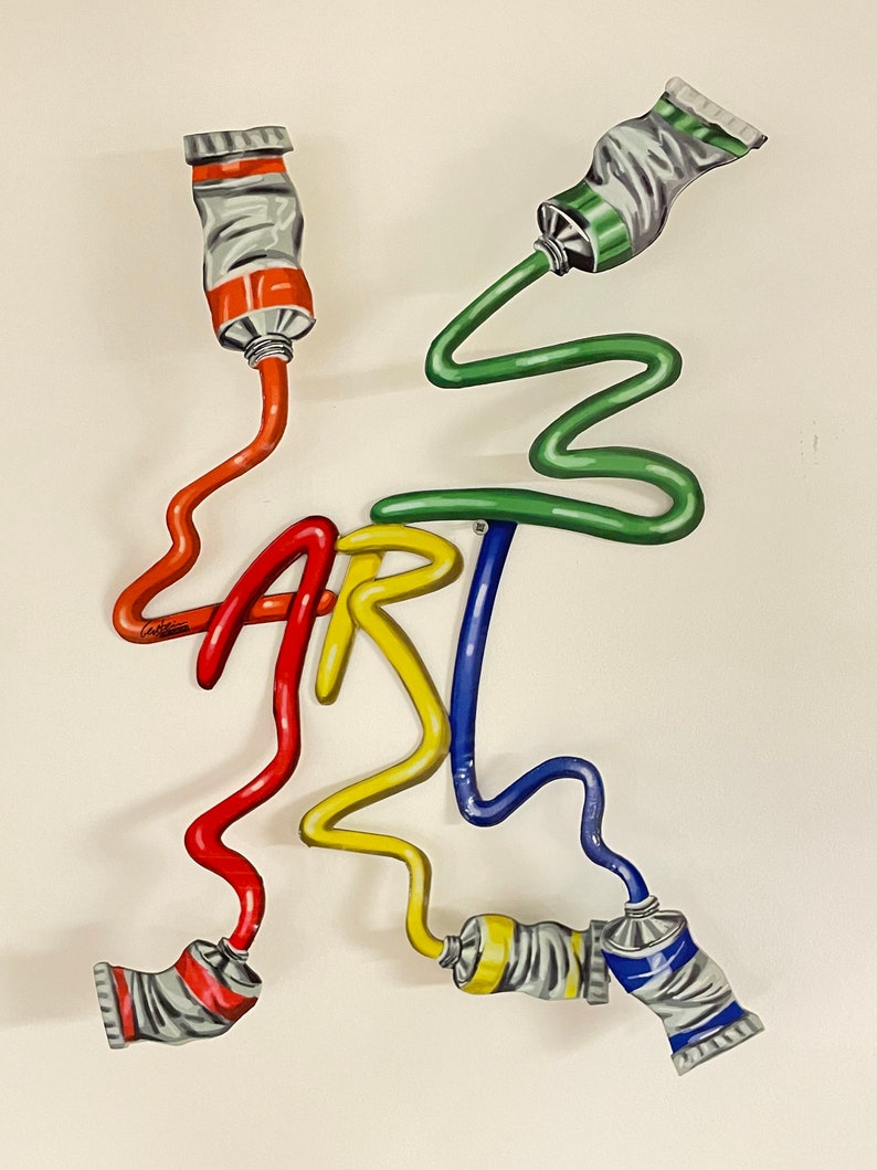 David Gerstein Pop Art Metal Wall Sculpture Art Etsy