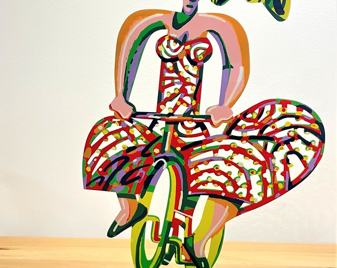 David Gerstein Pop art metal  sculpture  Riders -" Summer Rider "