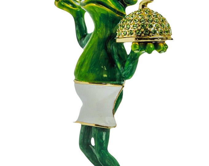 Keren Kopal Large Pop art hand-made  metal sculpture  --- " Frog chef "