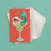 Margarita Mermaid Greeting Card