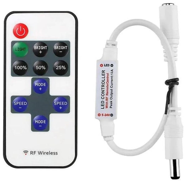 Dimmer / Remote controller for Led Neon Sign, Switch On/Off, Make it flash, Increase/decrease the light of the sign.
