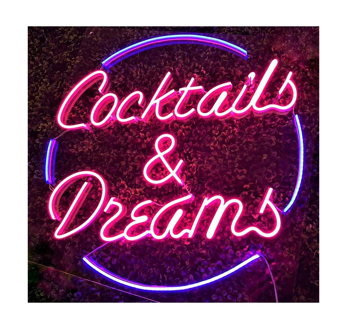 Cocktails and Dreams Cocktails and Dreams Neon Sign Custom Etsy