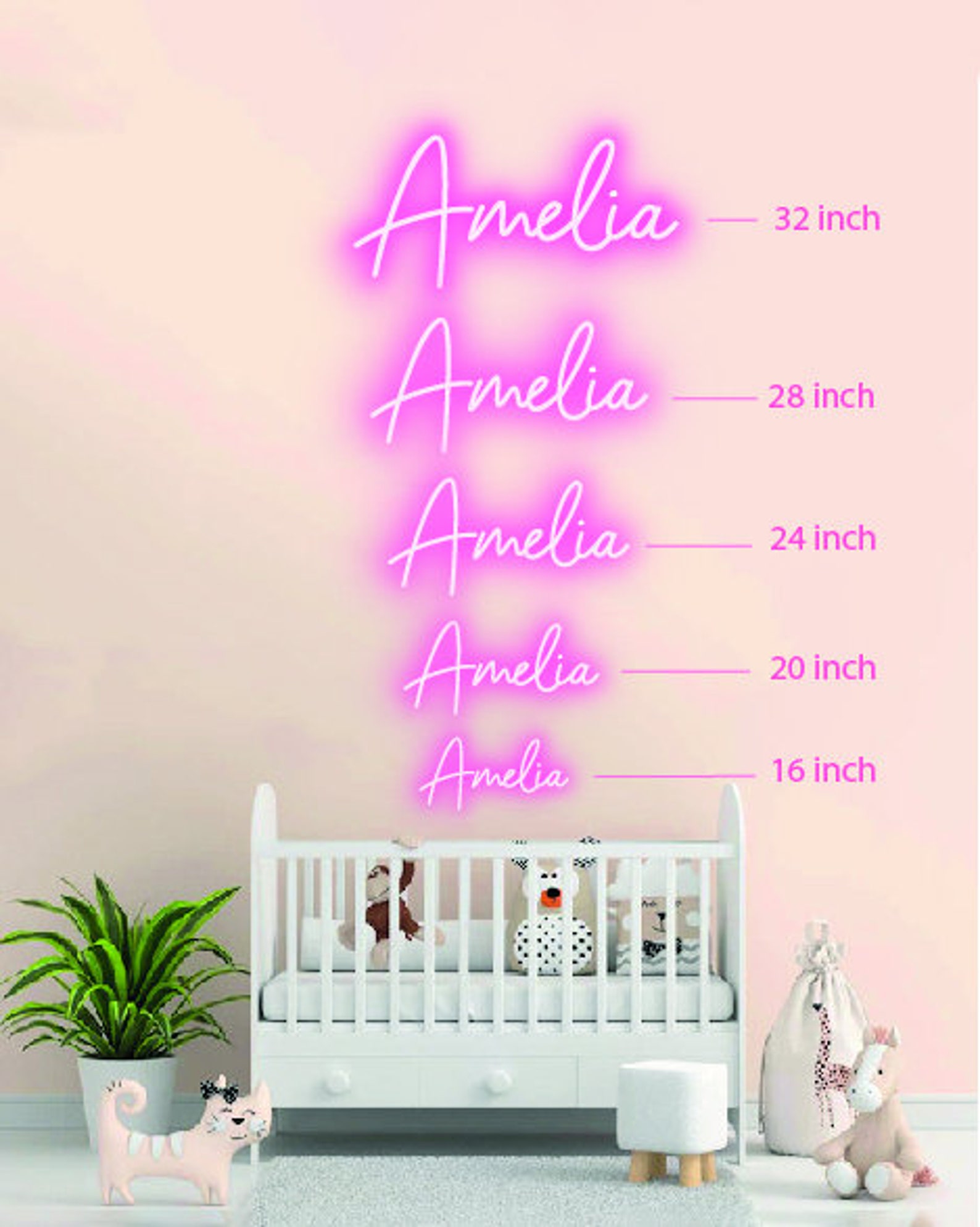 Name Neon Sign Light up Name Sign Neon Sign Bedroom Light Etsy