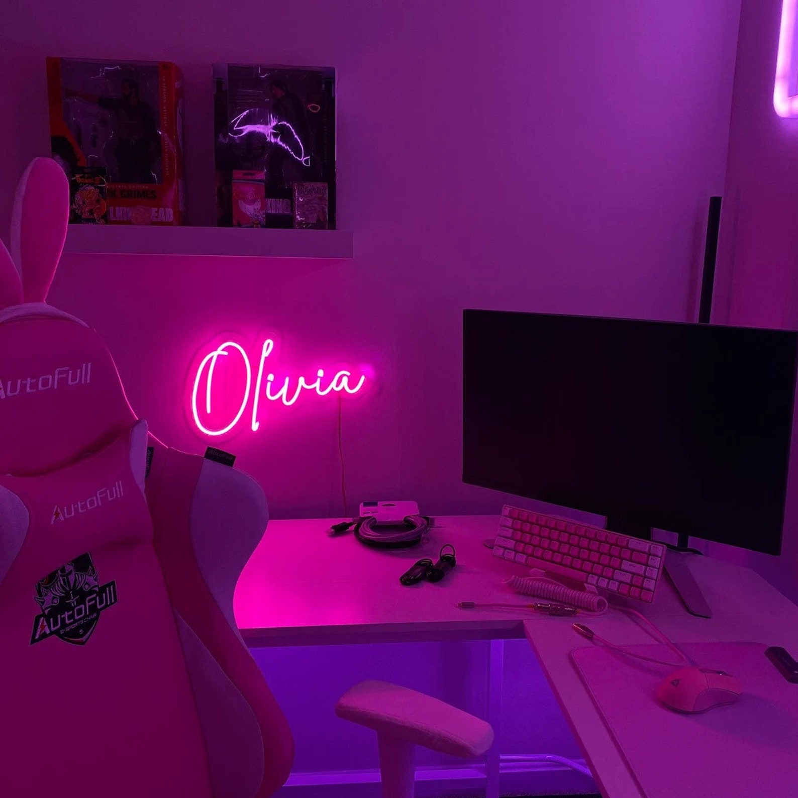 Name Neon Sign Light up Name Sign Neon Sign Bedroom Light Etsy