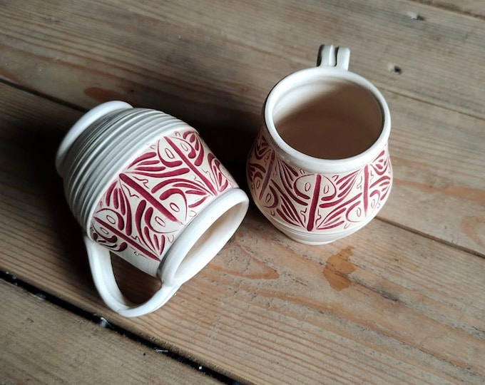 Nuevo 2023, las tazas de cerámica están hechas a mano con arcilla, cerámica ucraniana