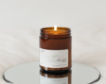 indigo ⋅ fig + black currant ⋅ coco + apricot wax candle