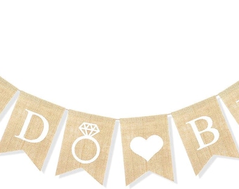 I Do BBQ Banner Garland Wedding Engagement Bridal Shower Decorations Rustic Bride to be Sign Bachelorette Party Photo Prop