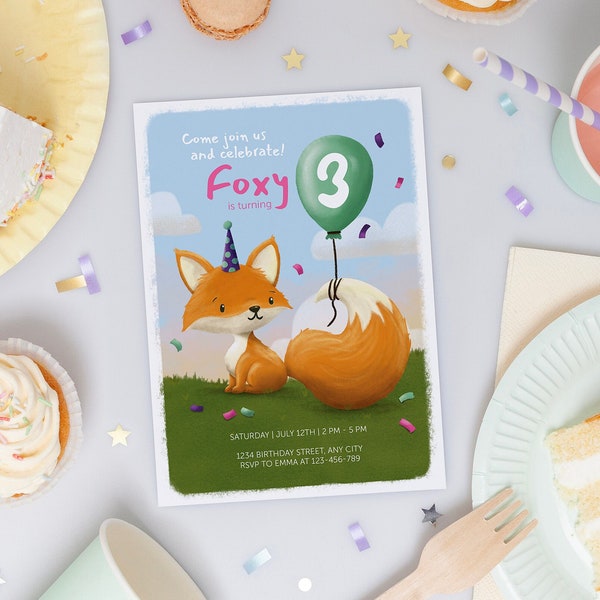 Fox Birthday - Etsy