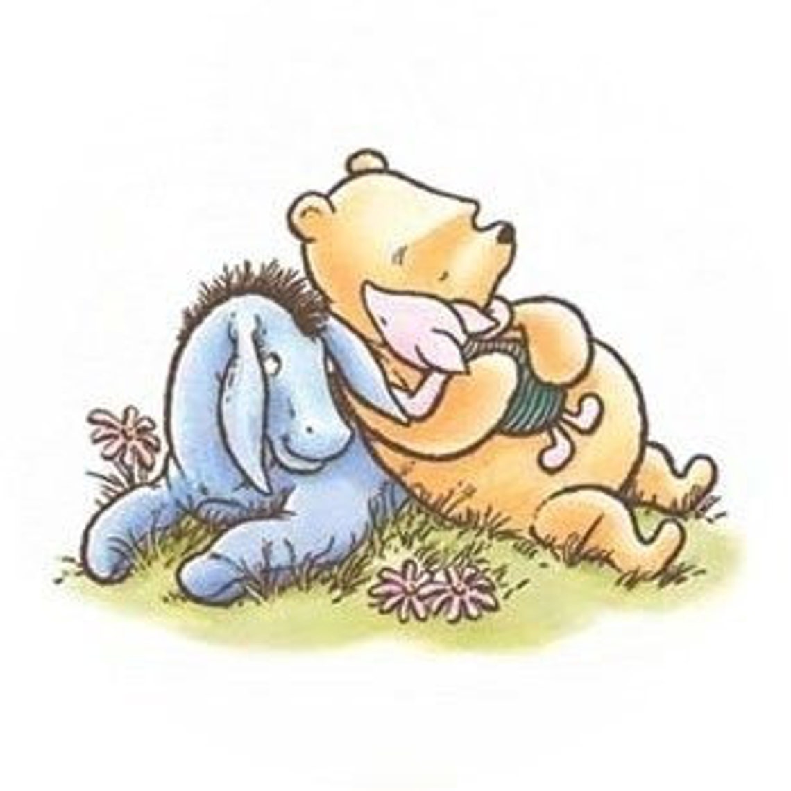 Classic Winnie the Pooh Stickers Etsy