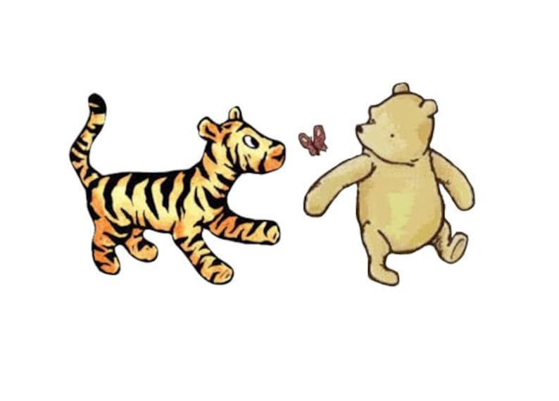 Classic Winnie the Pooh and Tigger Decal Etsy
