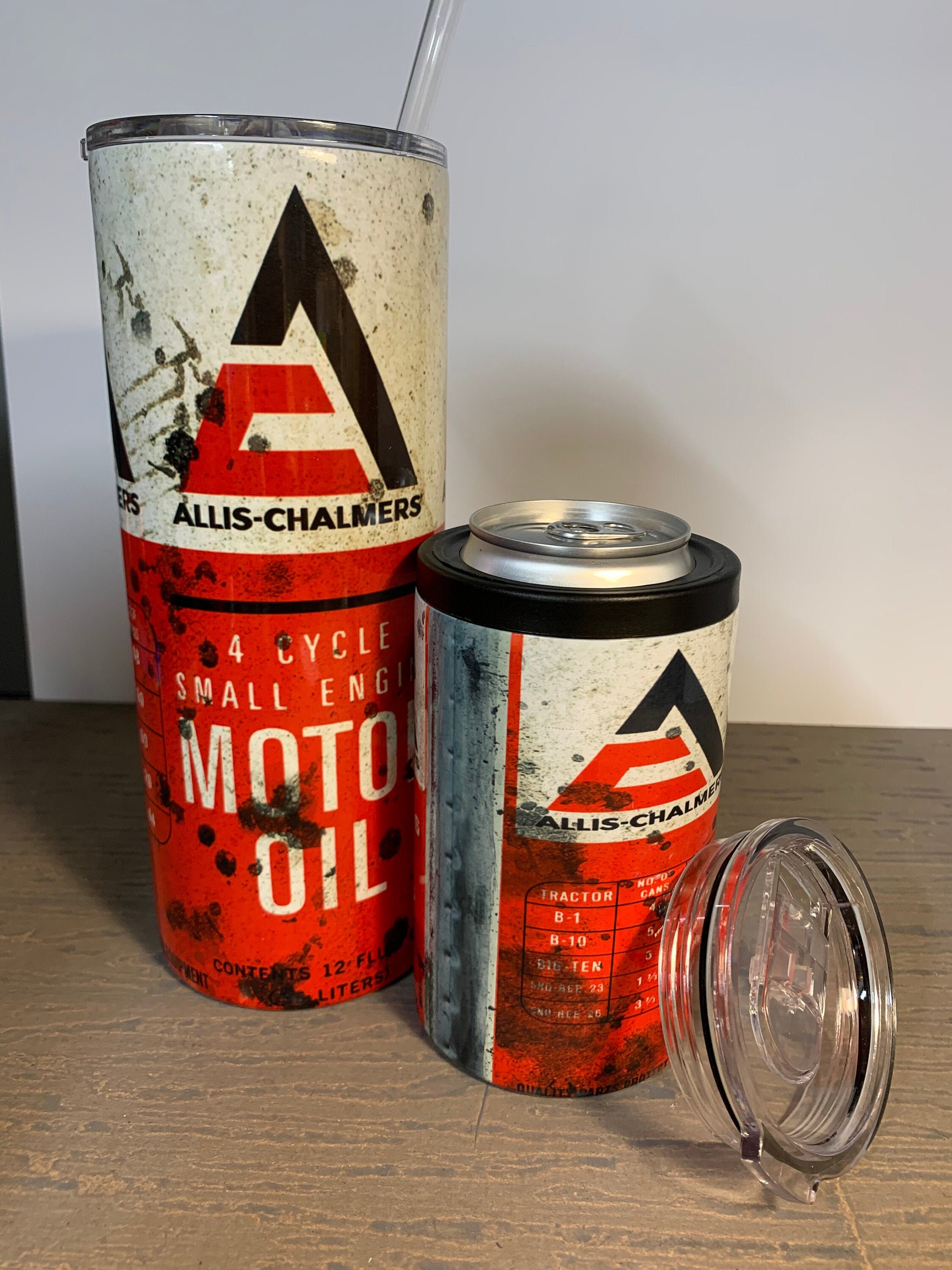 Engine Oil Drink Tumbler AllisChalmers Motor Oil Tumbler Etsy