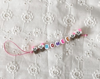 Naamkoordje - Naamhanger - Nametag - Telefoonhanger - Tashanger - Ritshanger - Hanger met naam - Girls