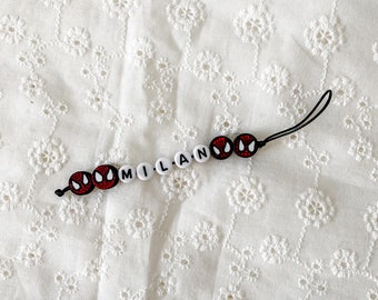 Name cord - Name hanger - Nametag - Phone hanger - Bag hanger - Ritshanger - Hanger with name - Boys