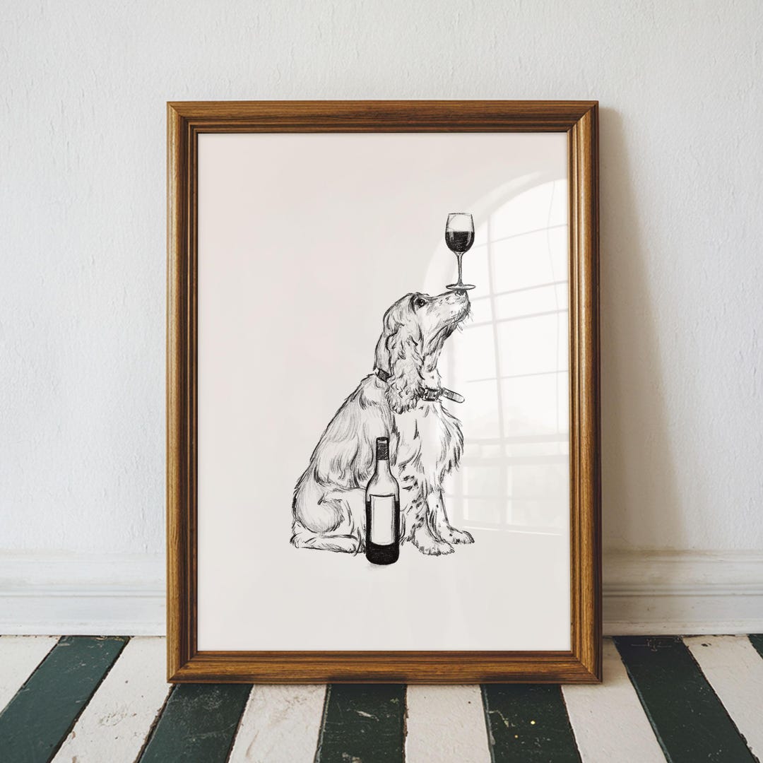 English Springer Spaniel Print: Wall Art for Dog Lover (customisable ...