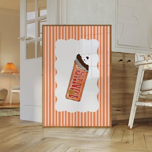 Tony’s Chocolonely Wall Print | Chocolate Wall Art, Chocolate Drawing, Gift for Chocaholic, Chocolate lovers gift