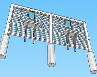 Treillis convivial 3D - Fichiers SketchUp et animation vidéo