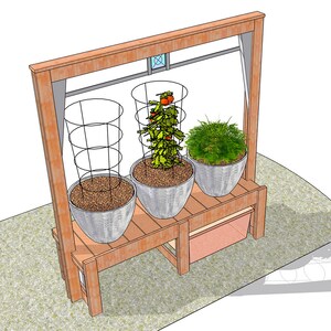 Pot Bench MAKERS GUIDE Better than Raised Beds image 4