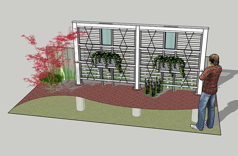 3D Friendly Trellis SketchUp files & Video animation image 2