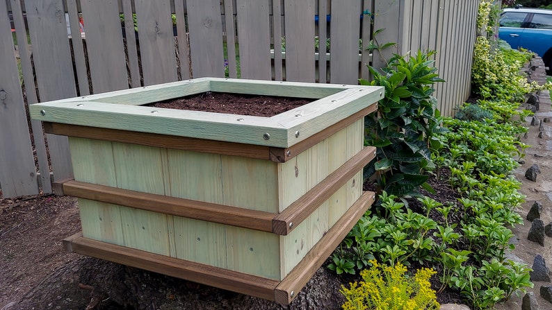 Sweet Stump Box MAKERS GUIDE Make An Ugly Tree Stump Into A Colorful Planter image 10