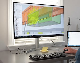 Banco de macetas 3D: archivos de SketchUp y animación en vídeo