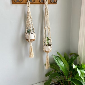 Macrame plant hanger, plant holder, plant hanging,  Christmas gift, secret Santa, stocking stuffer