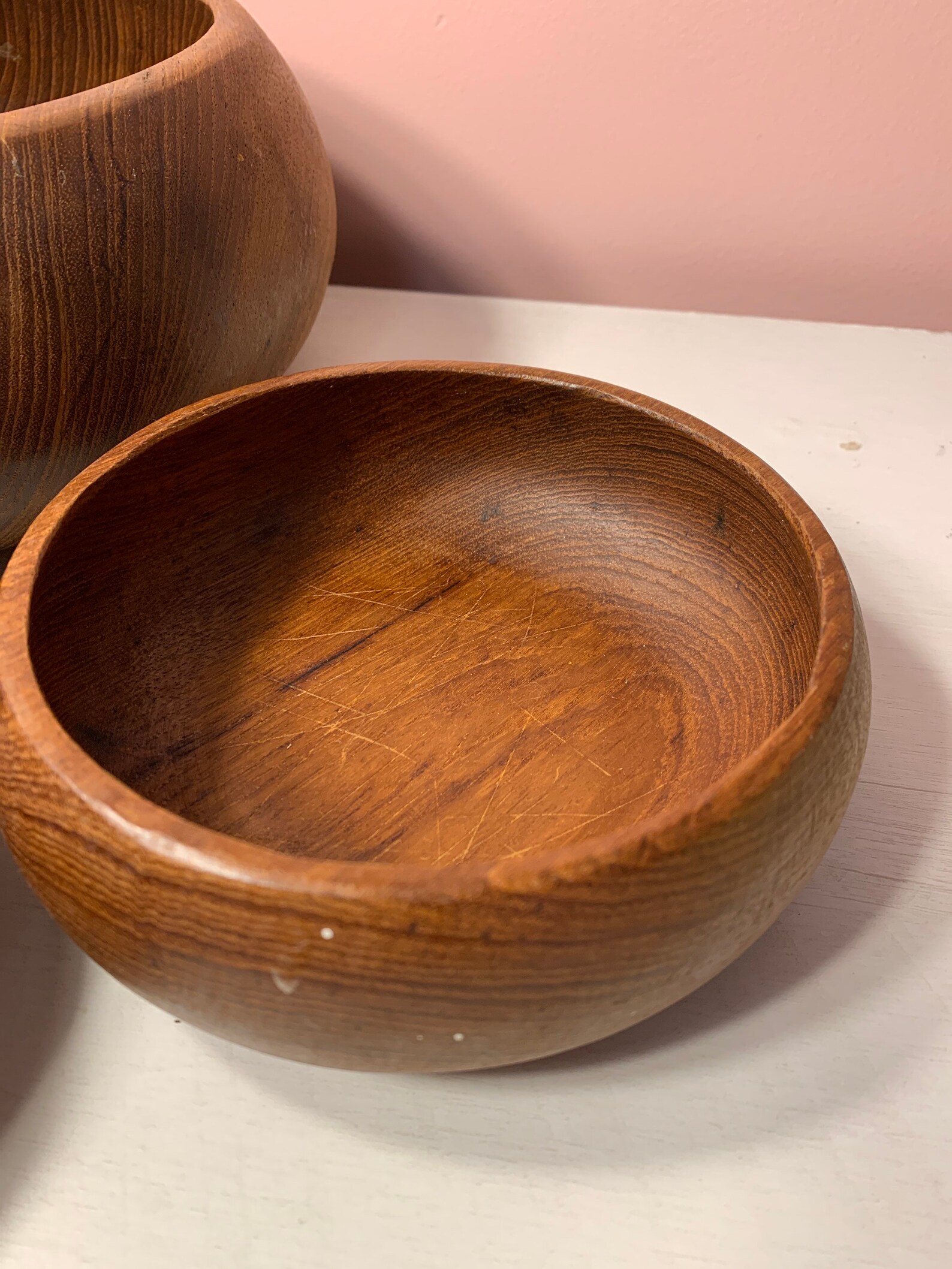 Vintage mcm Goodwood thailand teak Four Piece Bowl Set Genuine Etsy