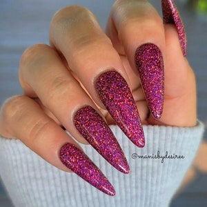 SAKURA- chameleon glitter glitter dip powder, nail dip, dip powder, nail dip powder, dip powder nails, nail dips,