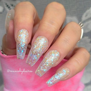 APPARITION- Opal translucent dip powder, opal glitter nail dip, Opal dip powder, nail dip powder, dip powder nails, nail dip