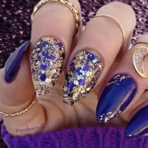 TELLURIDE- foil glitter dip powder, fall nail dip, dip powder, dip powder nails, nail dip, dip nails, dip powders, dip powder for nails