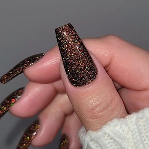 GOBBLE Til YOU WOBBLE-glitter dip powder, fall nail dip, dip powder, dip powder nails, nail dip, dip nails, dip powders