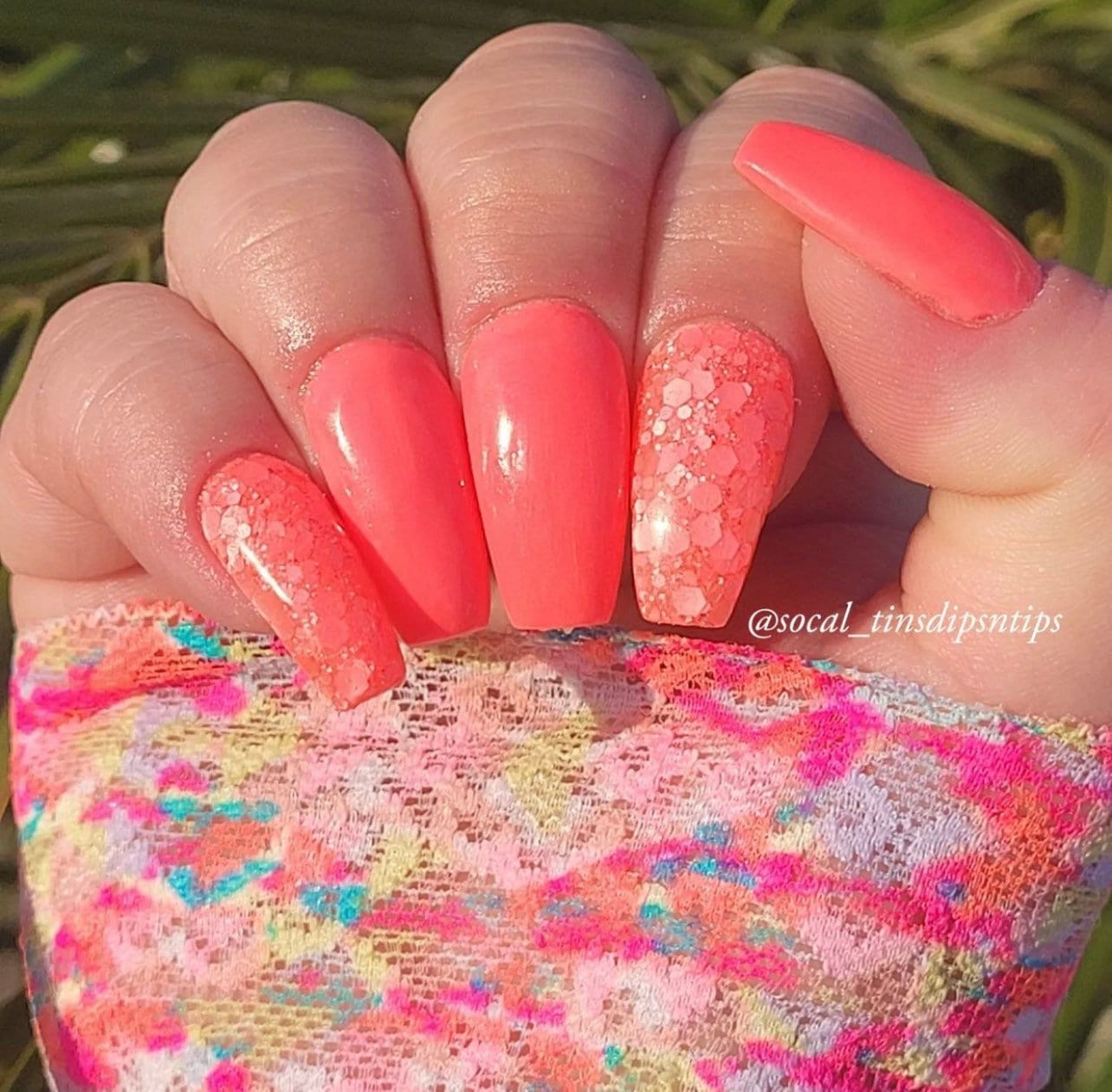 Neon Dip Powder Nails for 2025