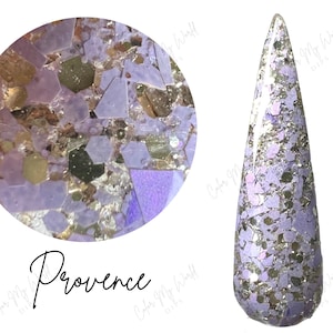 PROVENCE- Spring nail dip, glitter dip powder,  glitter nail dip, dip powder, nail dip powder, dip powder nails, nail dips, Easter nail