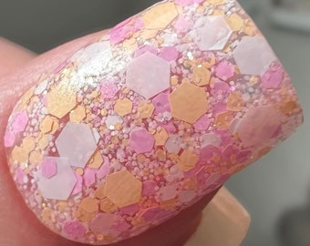 FLOWER POWER-Spring nail dip, glitter dip powder,  glitter nail dip, dip powder, nail dip powder, dip powder nails, nail dips,