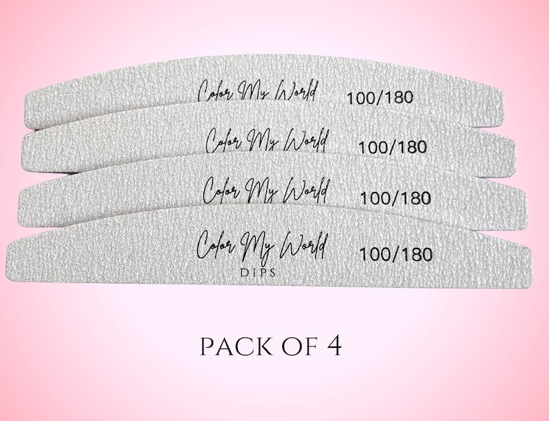 NAIL FILE- Nail File, 100/180 Grit Nail File, Nail Accessories, Mani ...