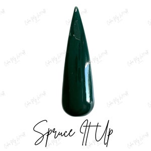 SPRUCE IT UP- green dip powder, green nail dip, dip powder, nail dip powder, dip powder nails, nail dips