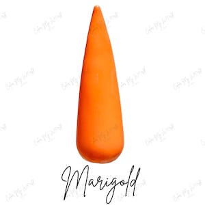 MARIGOLD- neon dip powder, neon dip nails, dip powder, dip powder nails, dip nails, nail dip powder, nail dip