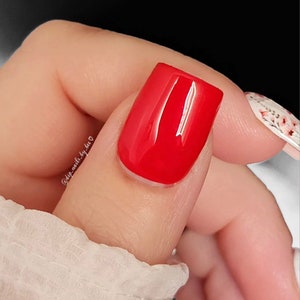 Hall Pass-red dip powder, red nail dip, dip powder, nail dip powder, dip powder nails, nail dips