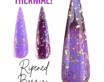 RIPENEND BERRIES- thermal dip powder, purple thermal dip powder, dip powder, diy nails, foils