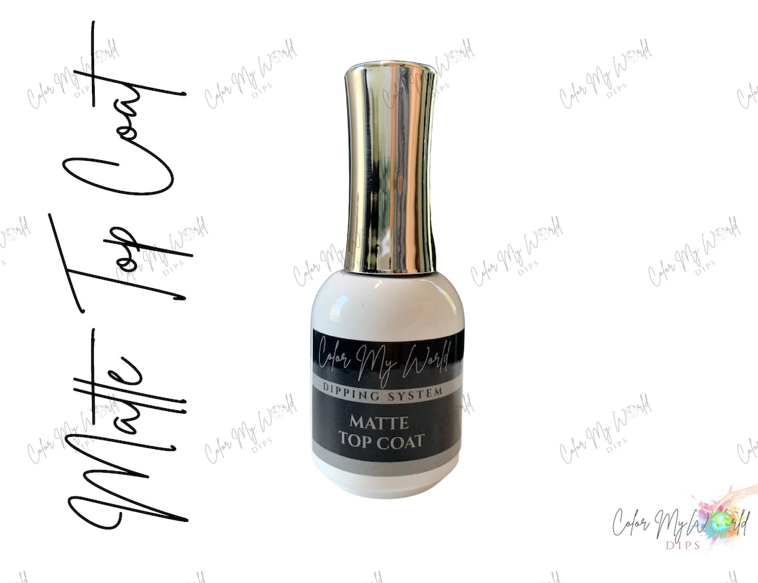 MATTE TOP COAT Dip Powder, Nail Dip, Nail Dipping Powder, Nail Dip Liquids, Matte Top Coat, Top